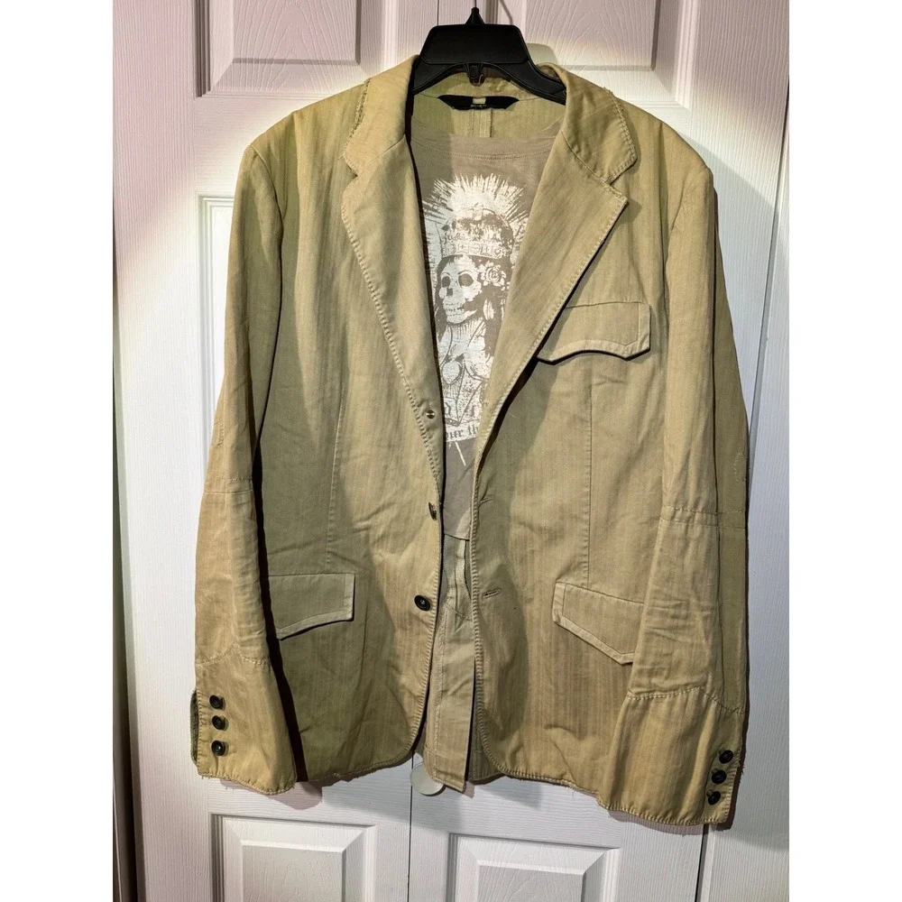 Vintage Y2K House of Howe English Country Gentlemen Mens 44 Herringbone Blazer